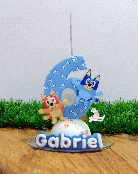 Vela Personalizada Cachorrinhas