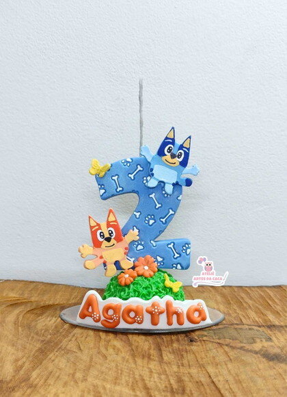 Vela Personalizada Cachorrinhas