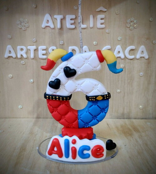 Vela Personalizada em Biscuit