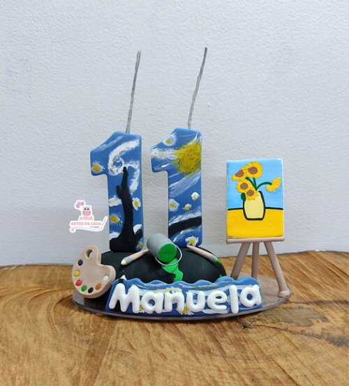 Vela Personalizada Pintura