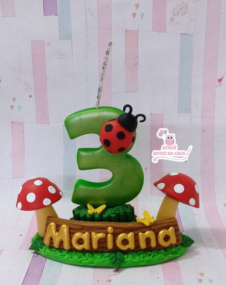 Vela Personalizada Tema Bosque