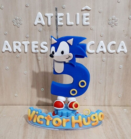 Vela Temática Ouriço Azul