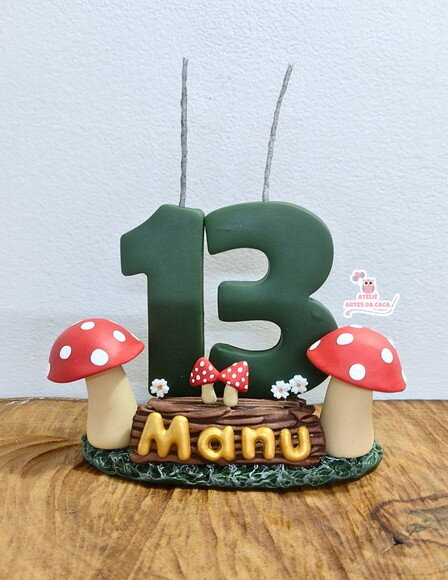 Velas Personalizadas Tema Bosque