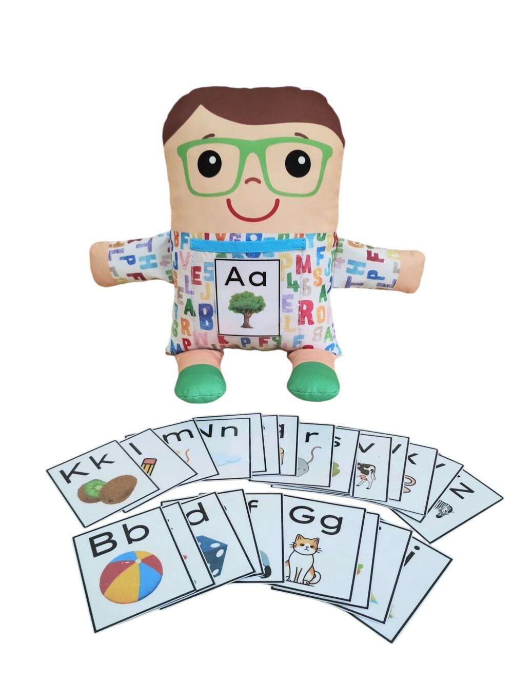 Boneco Sr. Alfabeto + cards do alfabeto