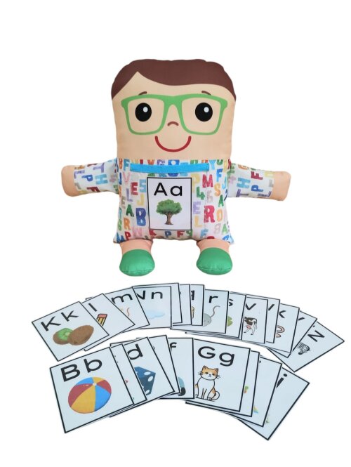 Boneco Sr. Alfabeto + cards do alfabeto