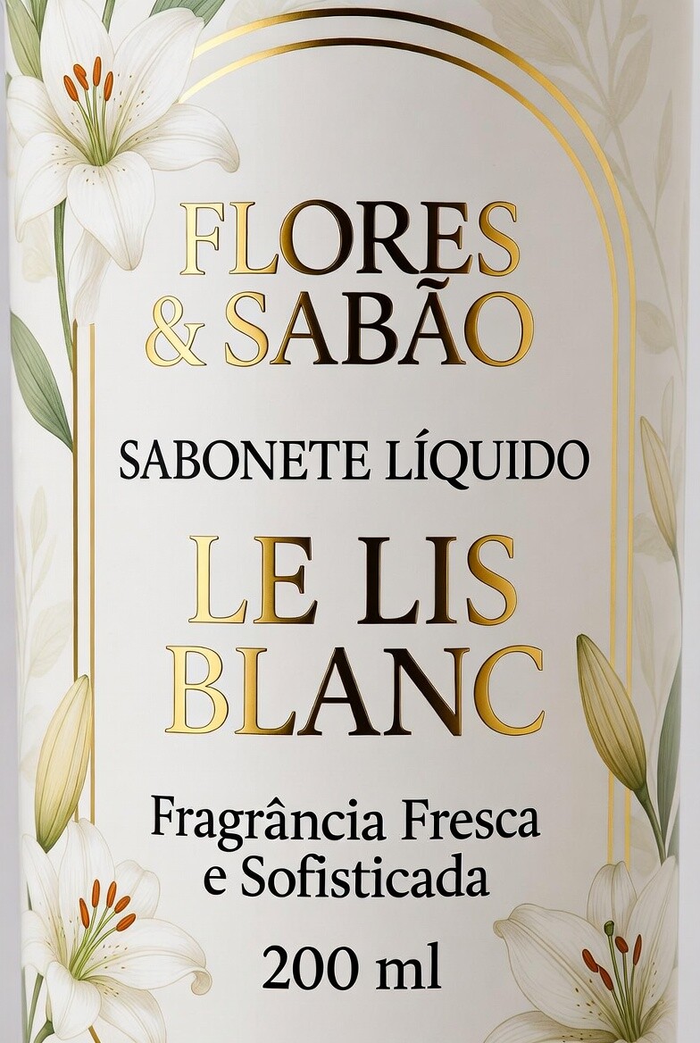 SABONETE LÍQUIDO LUXO INSPIRAÇÃO LE LIS BLANC 200 ML