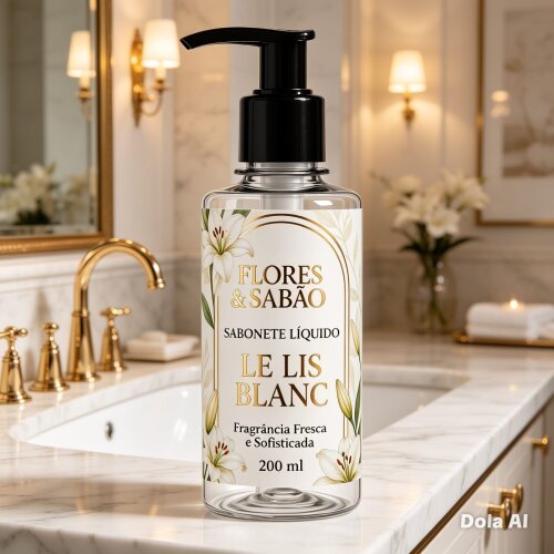 SABONETE LÍQUIDO LUXO INSPIRAÇÃO LE LIS BLANC 200 ML