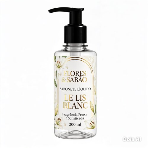 SABONETE LÍQUIDO LUXO INSPIRAÇÃO LE LIS BLANC 200 ML