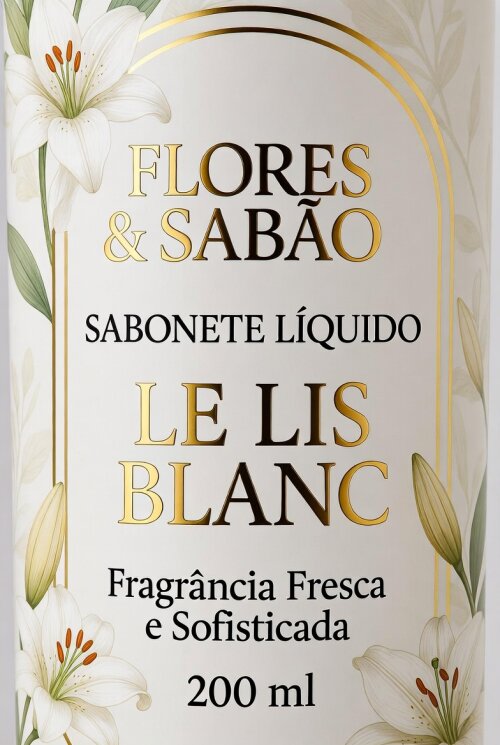 SABONETE LÍQUIDO LUXO INSPIRAÇÃO LE LIS BLANC 200 ML