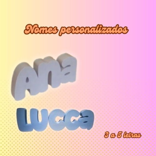 Nome Personalizado Letreiro Decorativo