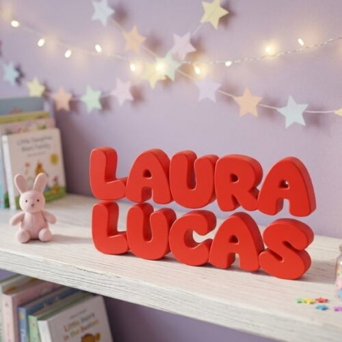 Nome Personalizado Letreiro Decorativo