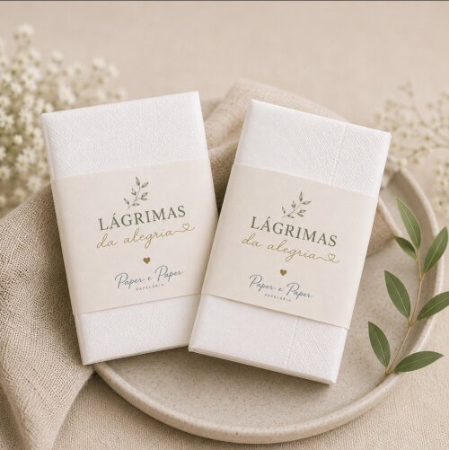 Lágrimas de Alegria Personalizada para Casamento | Kit 100 Unida
