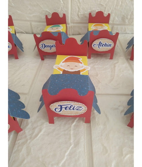 10 Caixas Branca de Neve Lembrancinha Aniversário Sete Anões