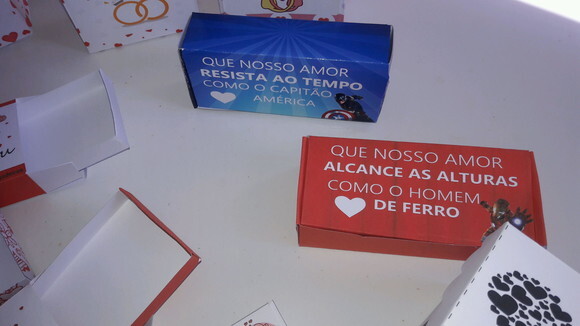 10 Caixas Docinhos Dia dos Namorados Caixa para Doces Amor