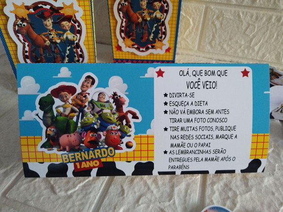10 Centros de Mesa Toy Story Aniversário Festa Lembrancinhas