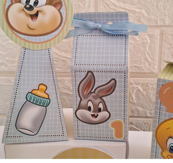 10 Lembrancinhas Personalizados Looney Tunes Baby Festa