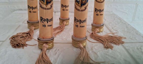 10 Tubetes do Harry Potter Lembrancinha Personalizada Luxo