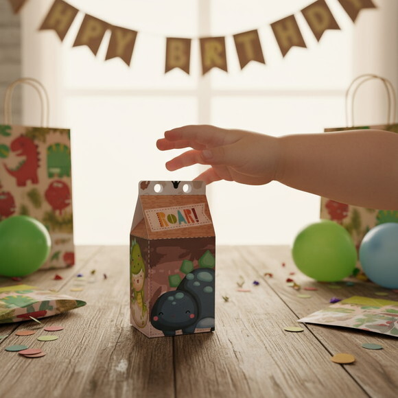 15 Caixas Milk Dinobaby Dinossauro Lembrancinha Desmontada
