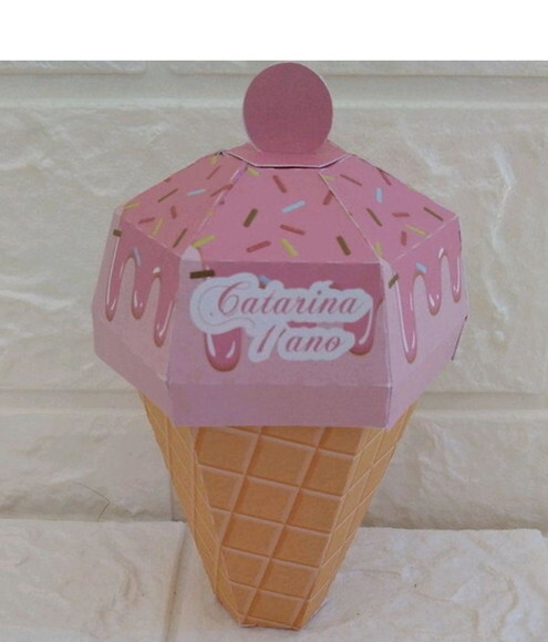 15 Caixas Sorveteria Lembrancinha Festa Sorvete Casquinha