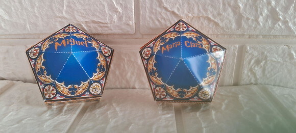 15 Lembrancinha Sharry Potter Caixinha Chocolate Frog Festa