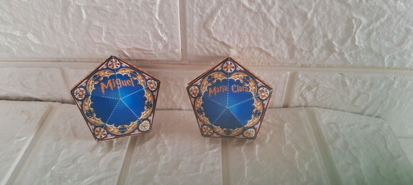 15 Lembrancinha Sharry Potter Caixinha Chocolate Frog Festa