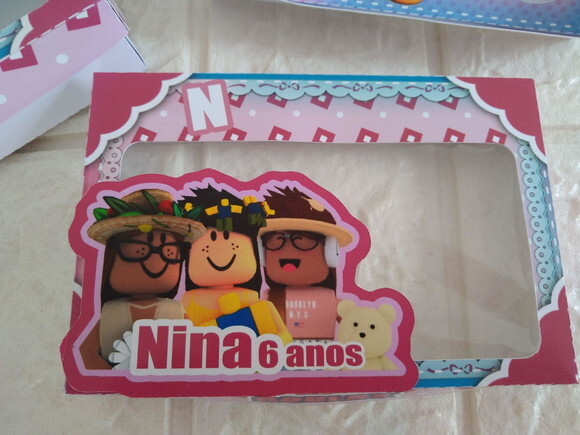 15 Lembrancinhas Aniversário Caixa Controle Roblox Festa