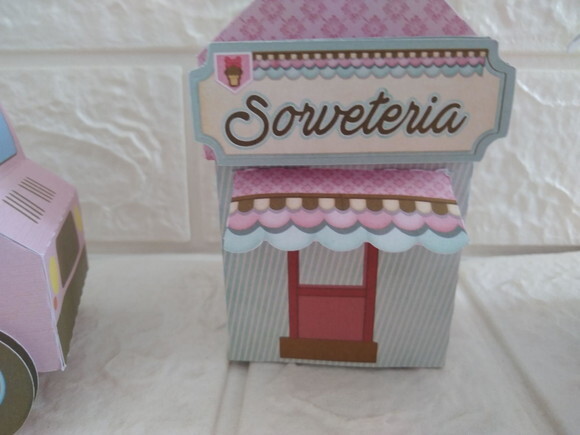 15 Lembrancinhas Aniversario Sorveteria Festa Caixinhas