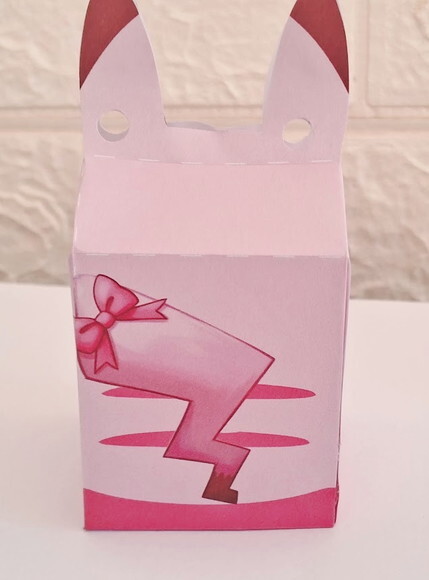 15 Lembrancinhas Caixinhas Pokemon Pikachu Rosa Aniversário
