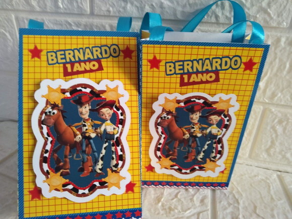 15 Sacolinhas Surpresa Toy Story Lembrancinha Festa Caixas