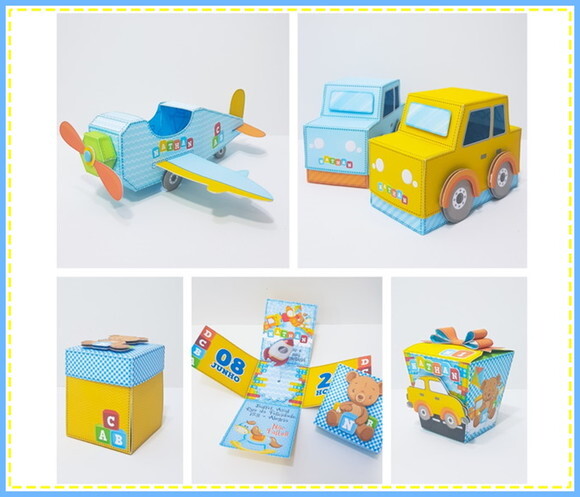 20 Lembrancinhas Aniversário Avião Brinquedos Caixinhas