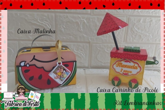 20 Lembrancinhas Aniversário Magali Caixinhas Personalizados