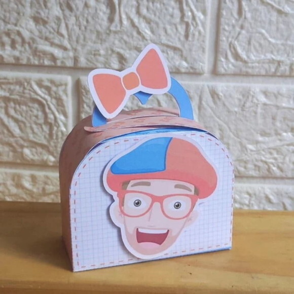 20 Lembrancinhas Aniversário Blippi Personalizadas Caixinha