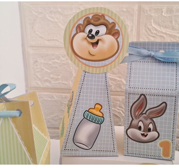 20 Lembrancinhas Personalizados Looney Tunes Baby Festa
