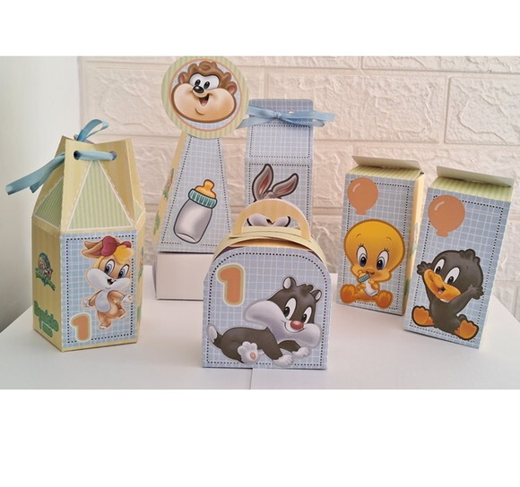 20 Lembrancinhas Personalizados Looney Tunes Baby Festa