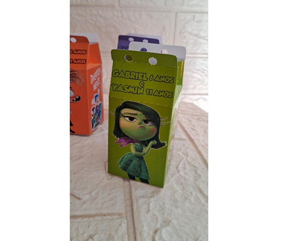 20 Personalizados Lembrancinha Divertidamente Caixa Milk