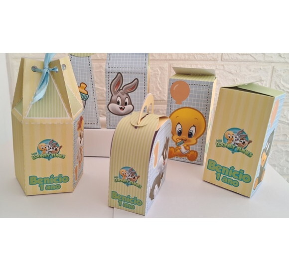 30 Lembrancinhas Personalizados Looney Tunes Baby Festa