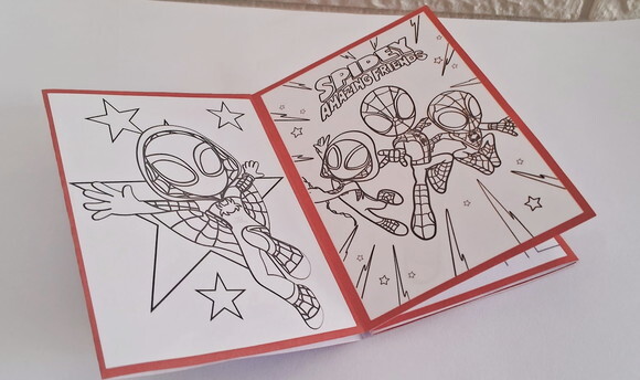 30 Lembrancinhas Spidey e Seus Amigos Livrinho Colorir Festa