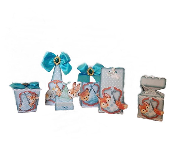30 Lembrancinhas Zoológico Aniversário Kit Festa Caixinhas