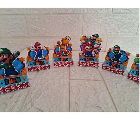 40 Caixas Super Mario Lembrancinhas Aniversário Festa