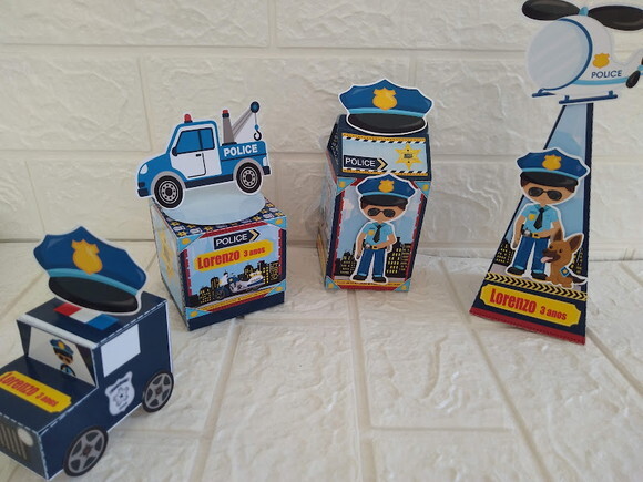 40 Lembrancinha Festa Infantil Policial Lembrancinha Policia