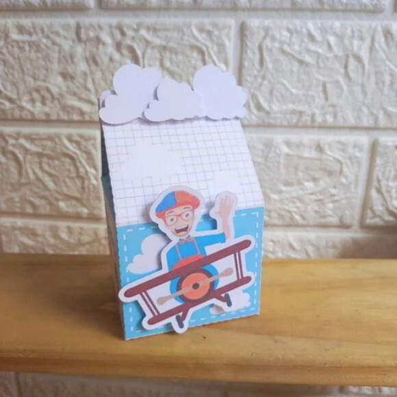 40 Lembrancinhas Aniversário Blippi Personalizadas Caixinha