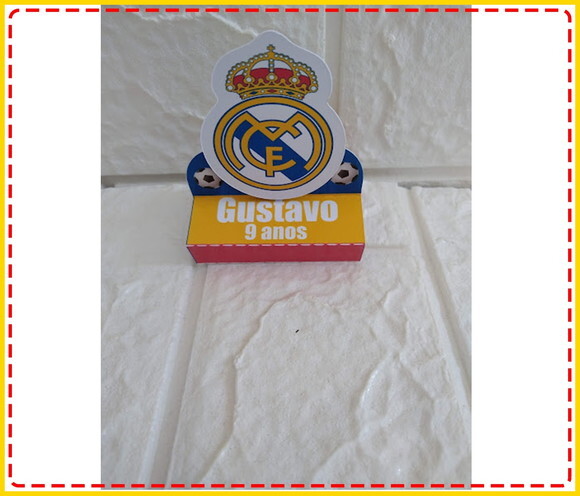 40 Lembrancinhas de Aniversário Real Madrid Festa Caixinhas