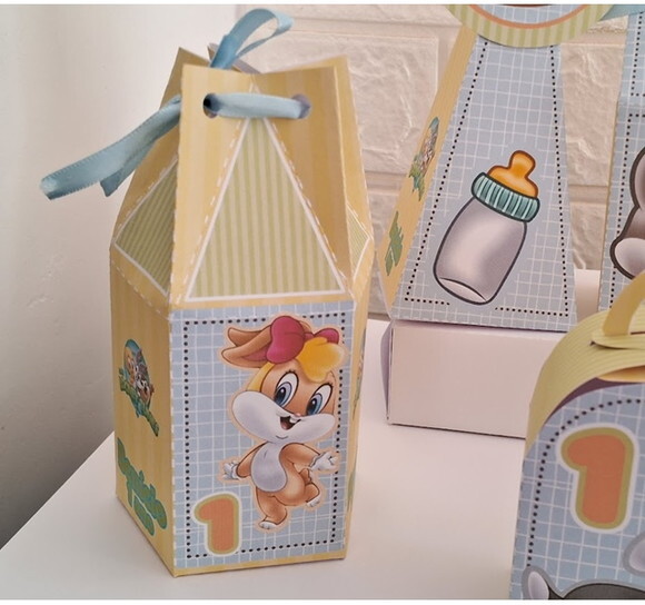 40 Lembrancinhas Personalizados Looney Tunes Baby Festa