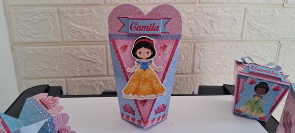 45 Caixinhas Lembrancinhas Personalizadas Princesas Disney