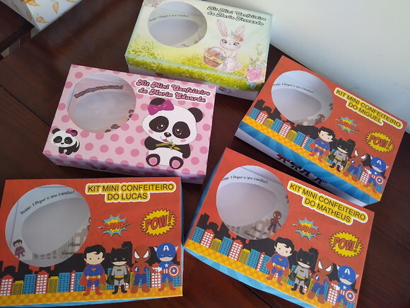 Caixa Kit Mini Confeiteiro Páscoa 5 Unidades