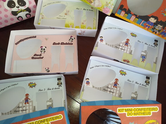 Caixa Kit Mini Confeiteiro Páscoa 5 Unidades
