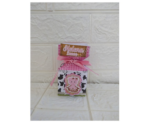 Caixa Meia Bala Fazendinha Rosa