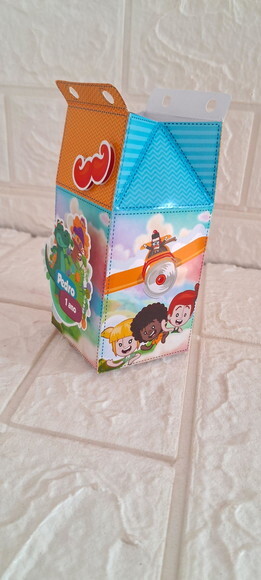 Caixa Milk Mundo Bita Lembrancinha Personalizada 5 Unidades