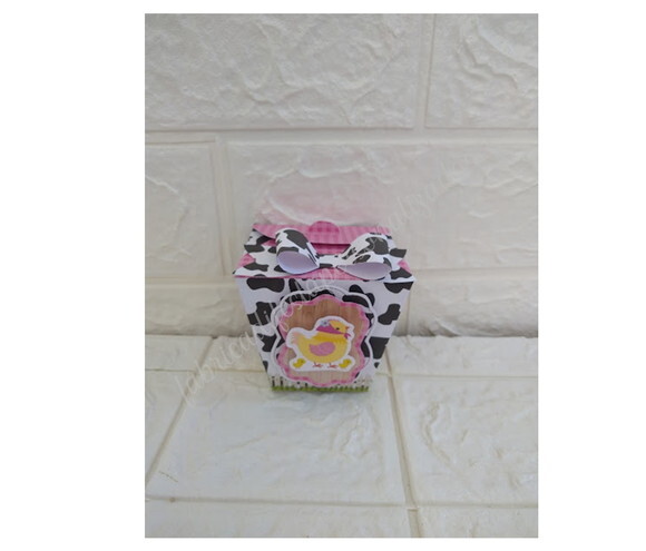Caixa Sushi Fazendinha Rosa Lembrancinha Personalizada
