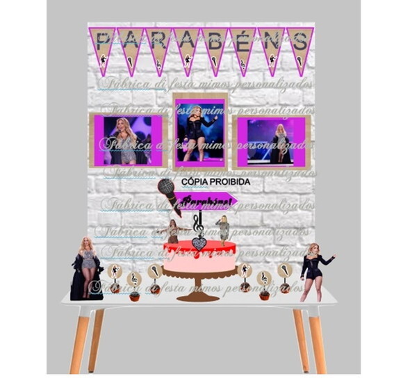 Decoração de Aniversario da Manu Bahtidao Kit Festa
